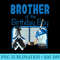 Ice Hockey Brother Of The Birthday Family Matching - Shirt Graphic Resources - Unique And Exclusive Designs