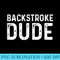 Backstroke Swimming Dude Distressed Swim Swimmer Pool - Sublimation artwork PNG download - High Resolution And Print-Ready Designs