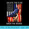 Salute the flag Back The Badge Tshirt Flag Police Hand - Digital PNG Artwork - Easy-To-Print And User-Friendly Designs