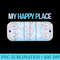 My Happy Hockey Place Ice Rink Hockey Player Coach Fans - PNG design downloads - Fashionable and Fearless