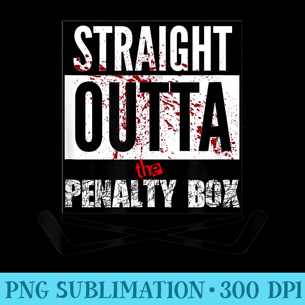 Straight Outta the Penalty Box T Funny Hockey 1727.jpg
