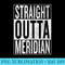 Straight Outta Meridian Great Travel Outfit Idea - PNG Download Clipart - Quick And Seamless Download Process