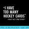 Funny Hockey Cards Collector T - Shirt Image Download - Perfect for Sublimation Art