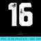 Sports Team Ts Number 16 on Back - Download High Resolution PNG - Add a Festive Touch to Every Day