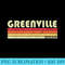GREENVILLE IL ILLINOIS Funny City Home Roots Retro 80s - Sublimation printables PNG download - Perfect for Sublimation Art