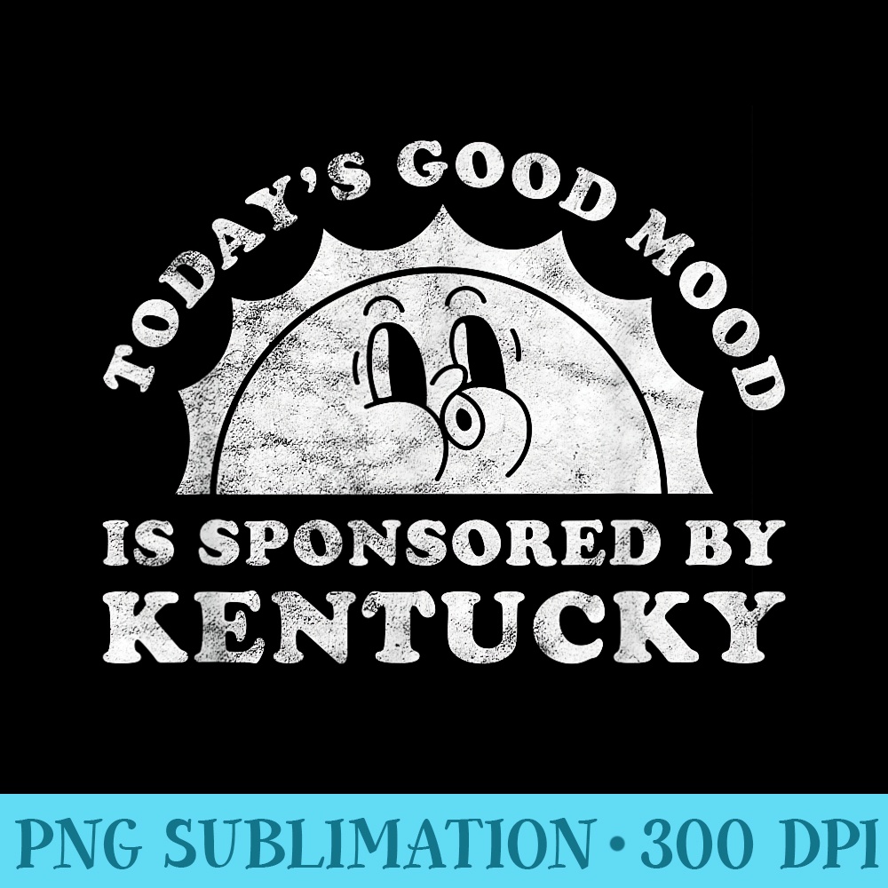 Funny Cute Retro Vintage Kentucky or KY - PNG Download Illustration - Boost Your Success with this Inspirational PNG Download