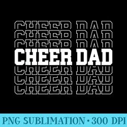 cheer dad cheerleading cheer leading - png clipart download