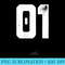Sports Team Ts Number 1, 01 on Back - PNG Image Download - Lifetime Access To Purchased Files