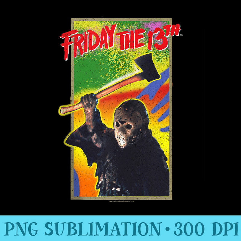 Friday the 13th Retro Game - Trendy PNG Designs - Vibrant and Eye-Catching Typography