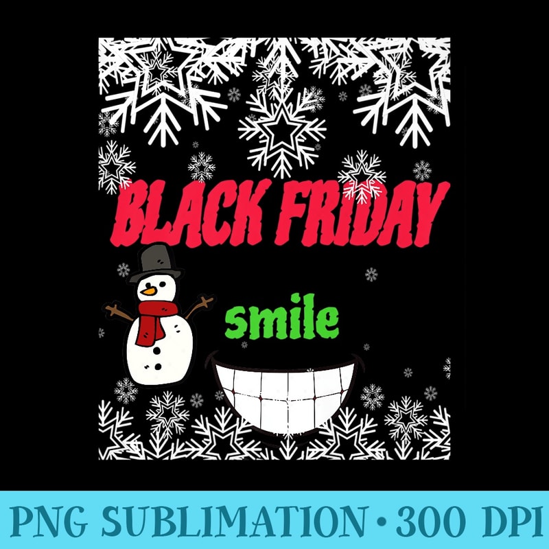 black friday snowman design for men women Merry Christmas Premium - PNG Download Library - Capture Imagination with Every Detail