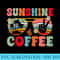 Womens Summer, Sunshine And Coffee For Summer Sunglasses - PNG Download Collection - Perfect for Sublimation Mastery