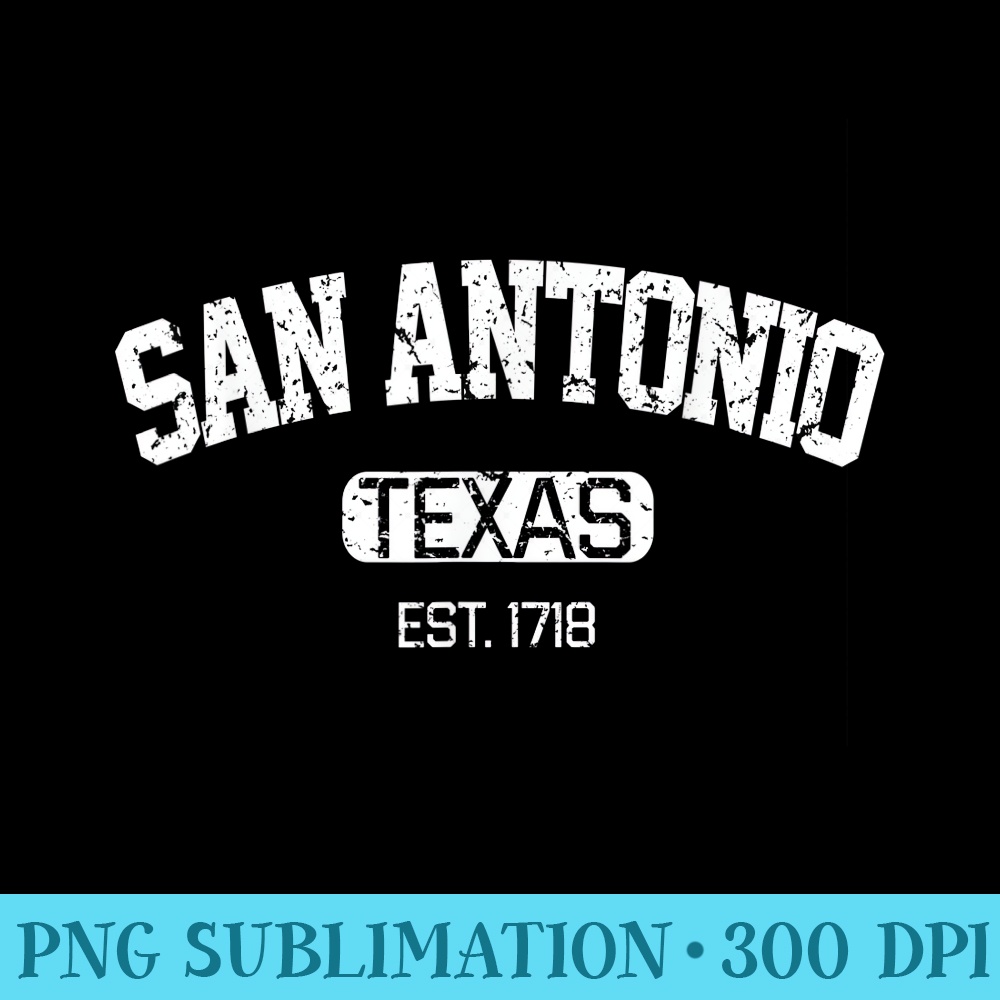 Vintage San Antonio Texas Est. - Download Transparent PNG Images - Trendsetting And Modern Collections