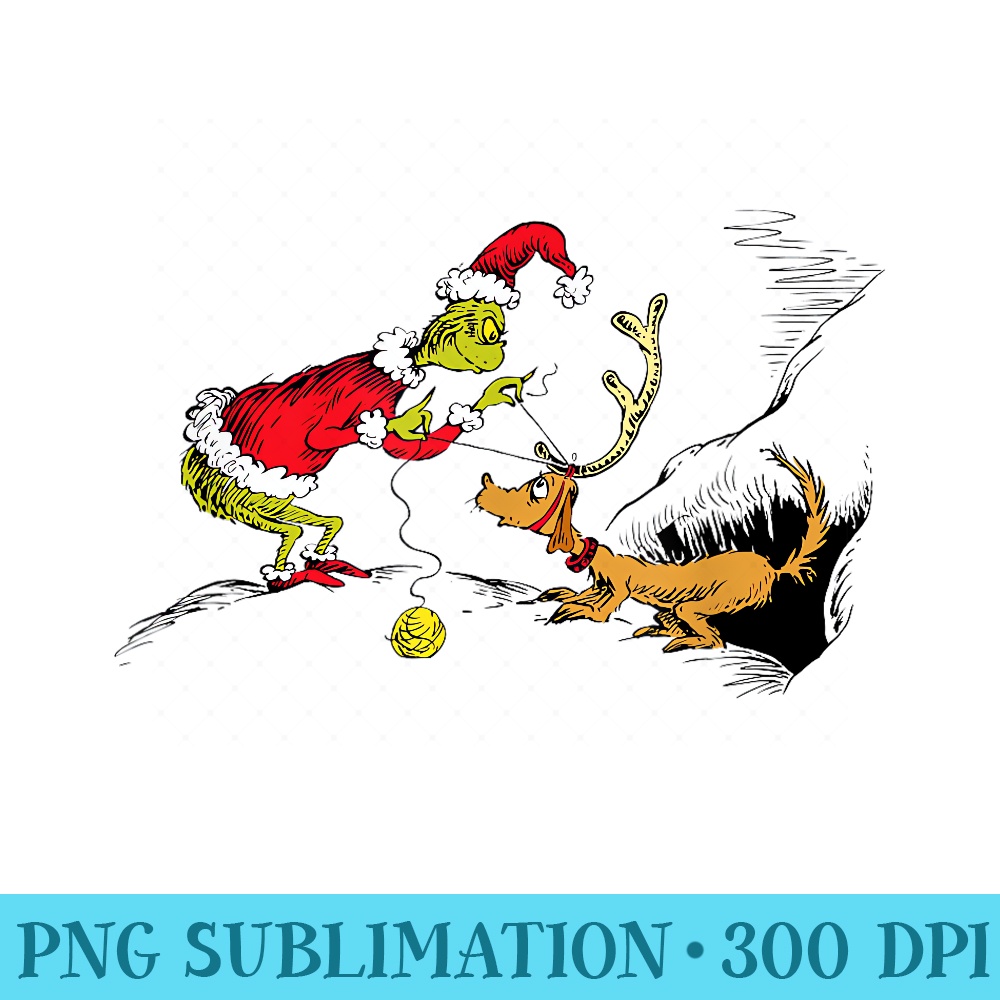 Dr. Seuss Reindeer T - High Resolution PNG Download - Perfect for Creative Projects