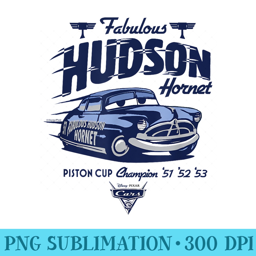 Cars Fabulous Hudson Hornet - Transparent PNG Download - Versatile And Customizable Designs