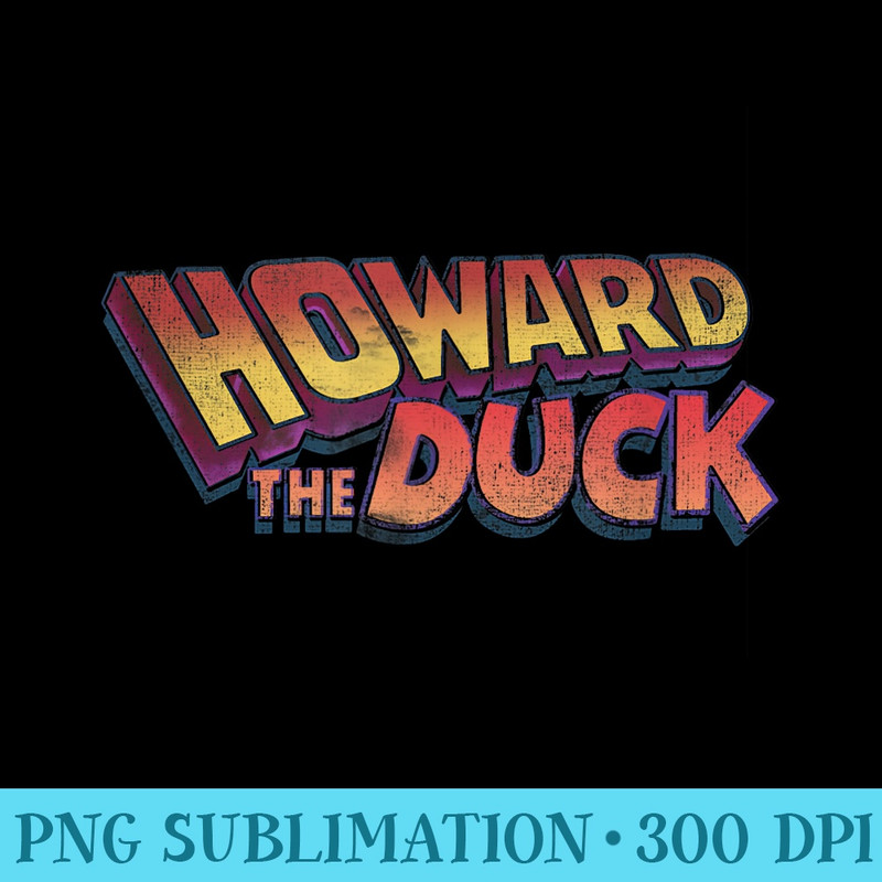 Marvel Comics Retro Classic Howard The Duck Vintage Logo - PNG Download Artwork - Add a Festive Touch to Every Day
