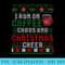 I Run on Coffee Chaos and Christmas Cheer Ugly Xmas - Sublimation templates PNG - Lifetime Access To Purchased Files