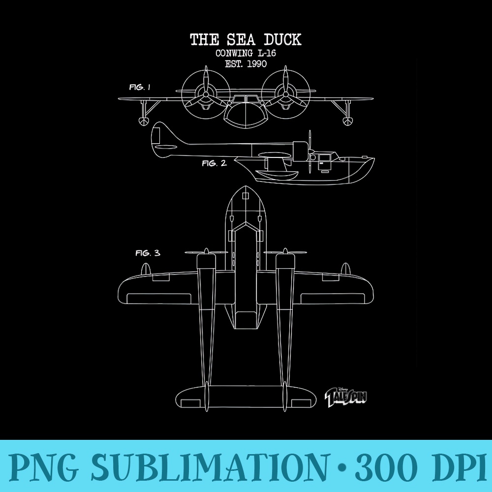 Disney Talespin The Sea Duck Blueprint - PNG Image Library Download - Unleash Your Inner Rebellion