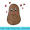 Cute Potato Lover Funny Quote Love Fries Potatoes - Sublimation patterns PNG - Capture Imagination with Every Detail