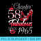 Womens 58 Years Old Chapter 58 EST 1965 58th Birthday Queen - PNG Download - Bring Your Designs to Life