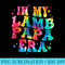 In my Lamb Papa Era Tie dye Funny Lamb Fathers day - PNG Transparent Background Download - Capture Imagination with Every Detail