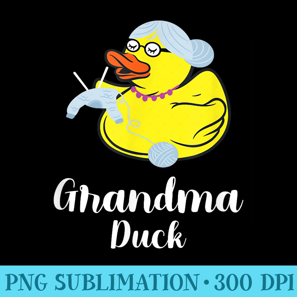 Grandma Duck Cute Grandmother Duck - PNG Transparent Background Download - Premium Quality PNG Artwork