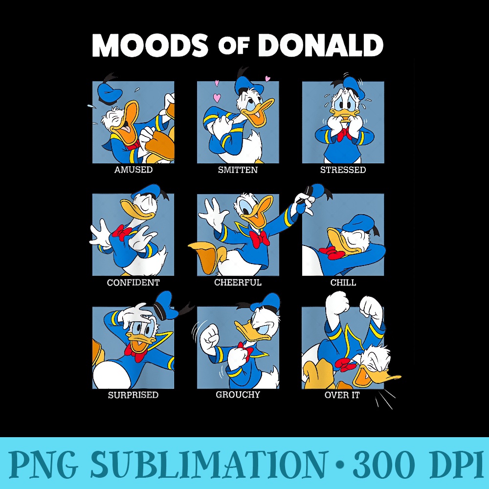Disney Mickey And Friends Moods Of Donald Duck Short Sleeve 0361.jpg