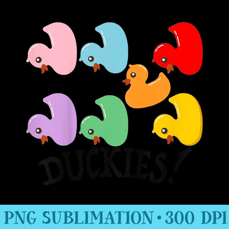 Rubber Duckie Duck Cute Bath T Girls Child Youth - PNG Download Artwork - Defying the Norms