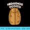 Hedgehog Potato Funny Fat Cute Potato Animals Food Lover - PNG Image Download - Quick And Seamless Download Process
