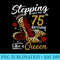 High Heels Stepping Into My 75th Birthday 75 and Fabulous - High Quality PNG Download - Create with Confidence