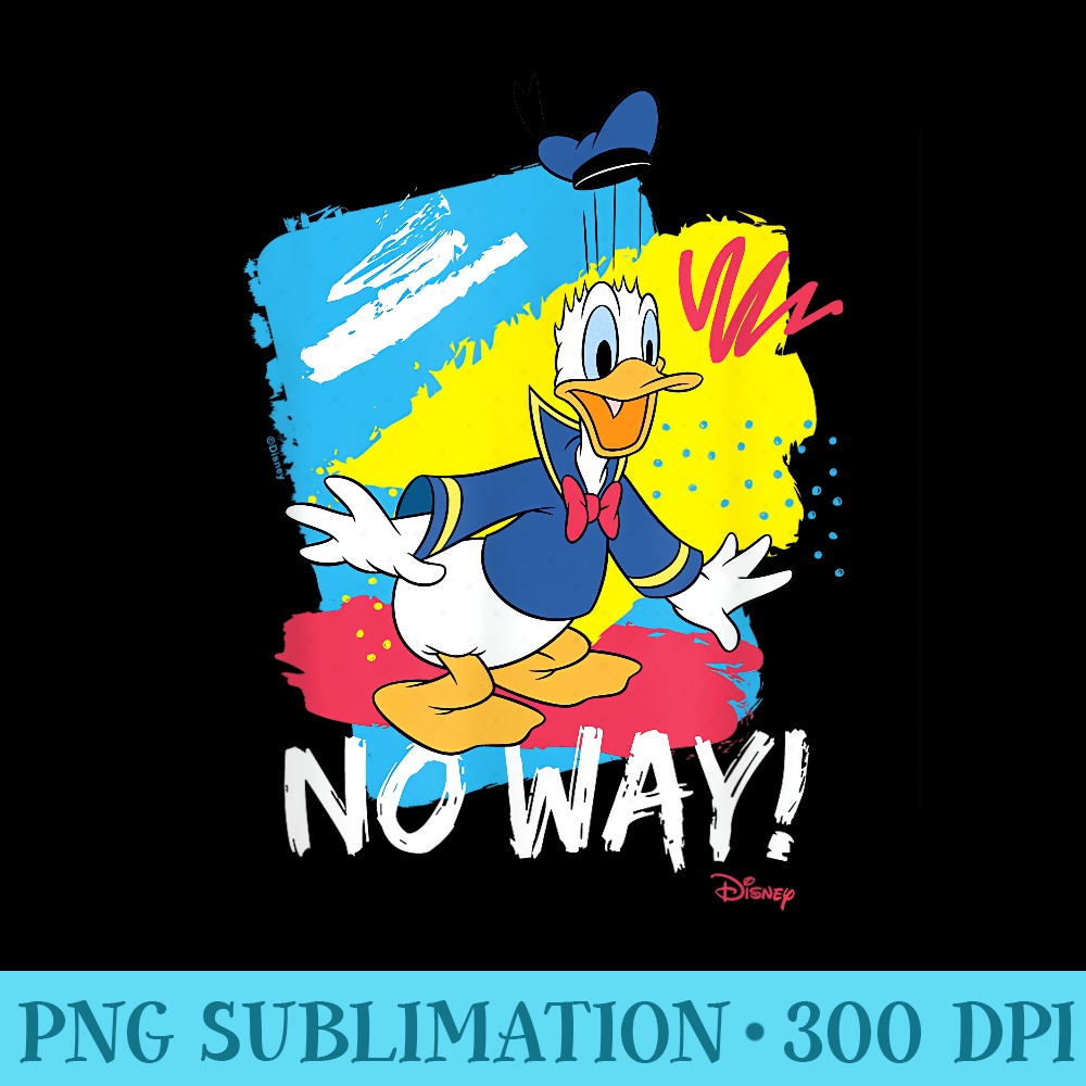 Donald Duck No Way Donald - Transparent PNG Download - Unleash Your Inner Rebellion