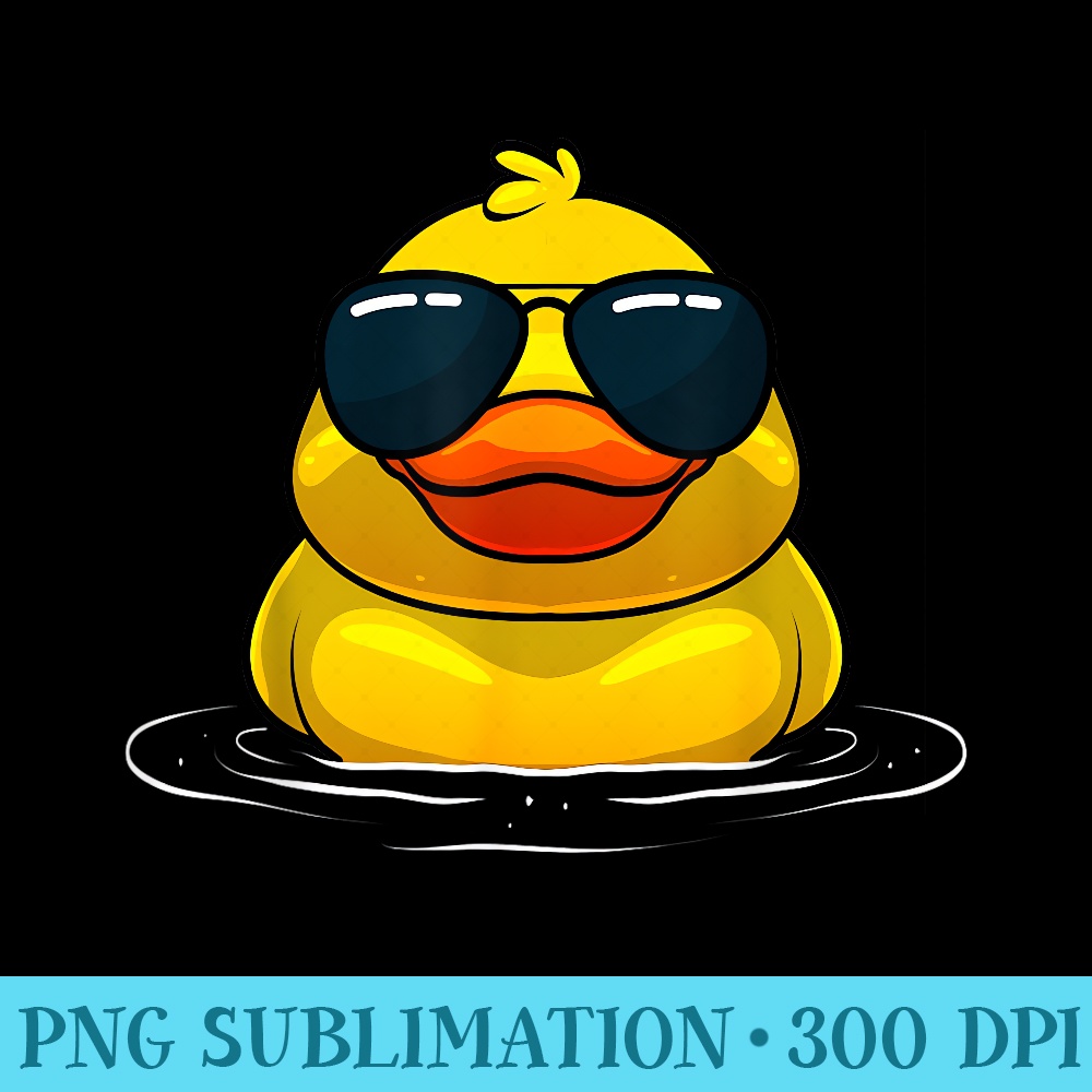 Cool Duck For Rubber Duck Lovers Sunglasses - Shirt Vector Art - Revolutionize Your Designs