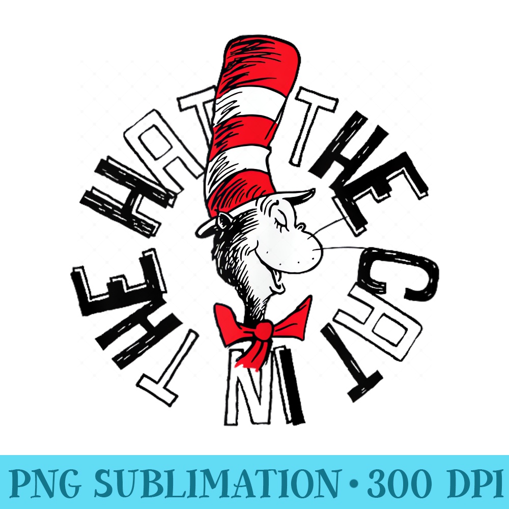 Dr. Seuss The Cat in the Hat Circle - Shirt Clipart Free PNG - Versatile And Customizable Designs