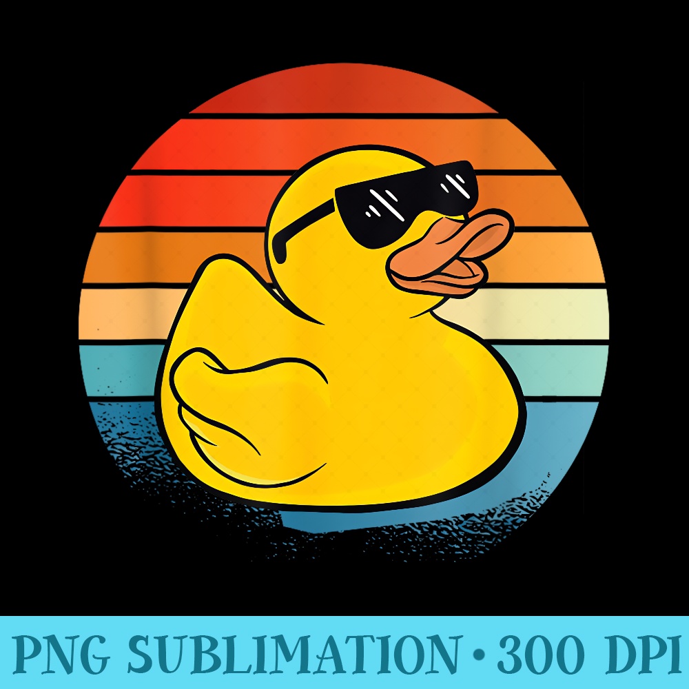 Bath Toy Duckie Cute Ducky Cool Sunglasses Retro Rubber Duck 0065.jpg