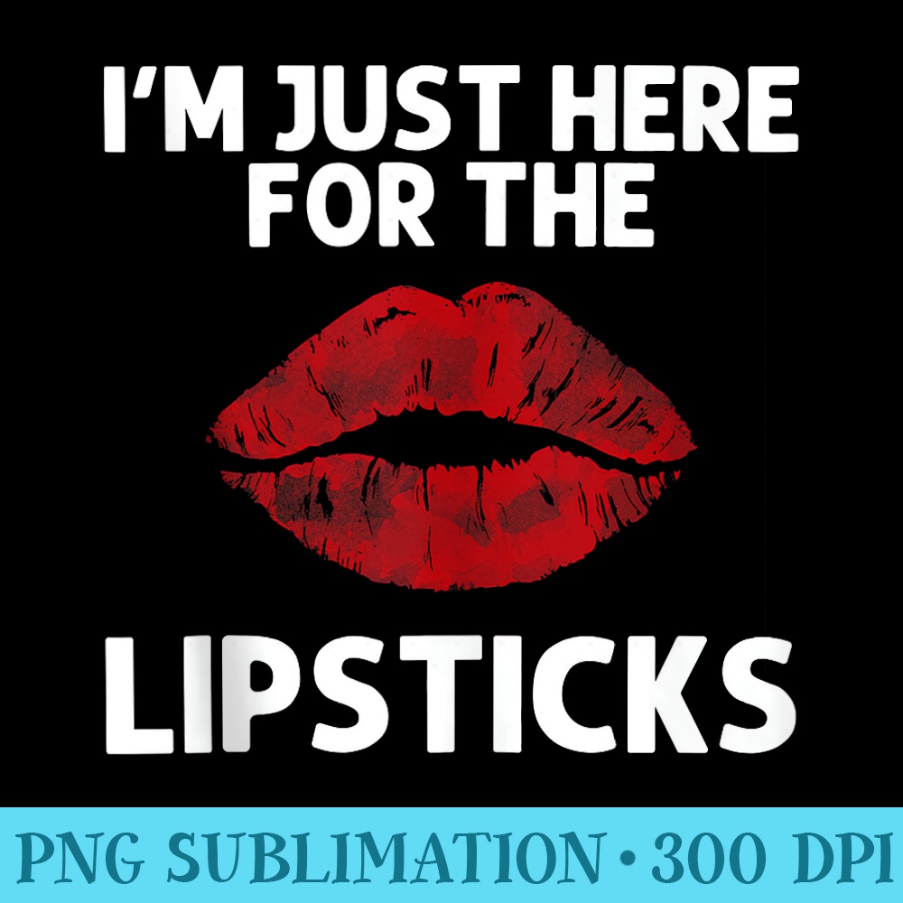 Cool Lipstick For Girls Red Lips Kiss Makeup Artist - Sublimation clipart PNG - Vibrant and Eye-Catching Typography