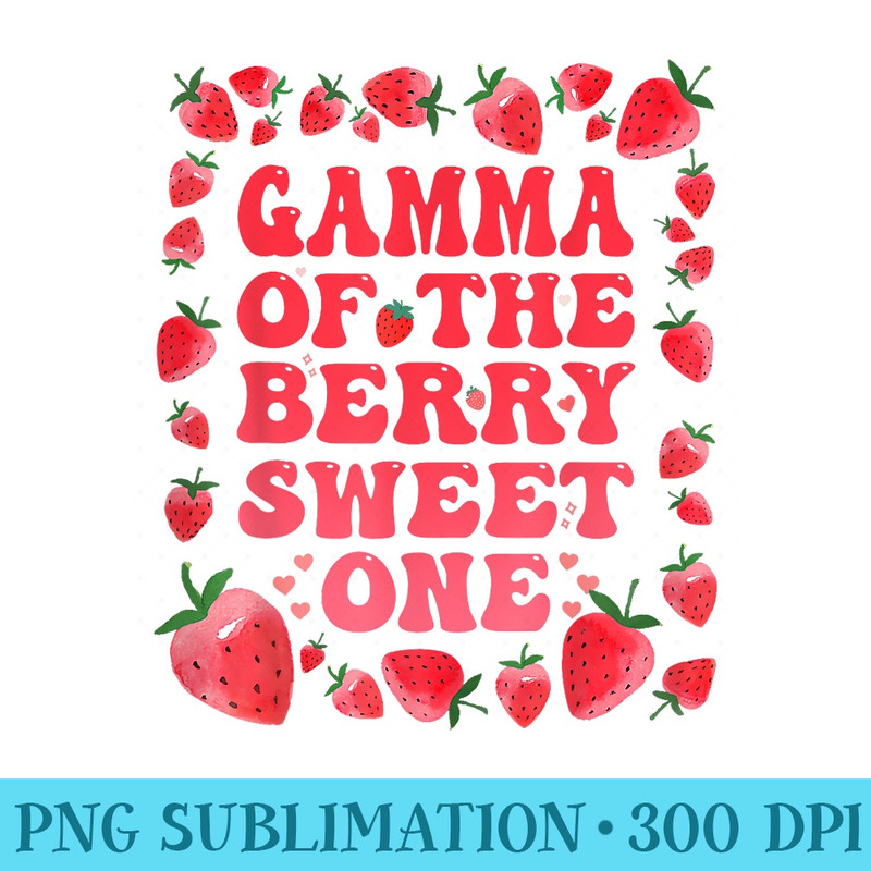 Gamma of The Berry Sweet Birthday Girl Sweet - Printable PNG Graphics - Limited Edition And Exclusive Designs