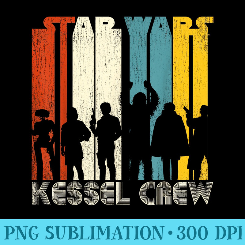 Star Wars Han Solo Movie Kessel Crew Groovy Graphic T - PNG Picture Download - Unlock Vibrant Sublimation Designs