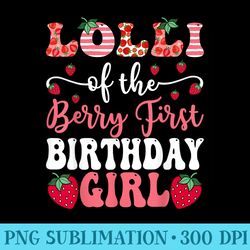 lolli of the berry first birthday girl strawberry groovy - png graphics download