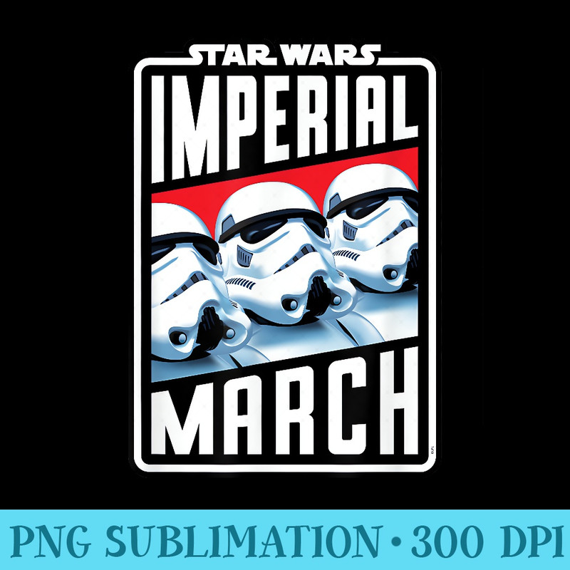 Star Wars Imperial March Stormtroopers - Shirt Template Transparent - High Resolution And Print-Ready Designs