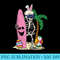 Skeleton Bunny Ears Surfer Easter Egg Hunting Surfing - PNG Download Graphic - Unleash Your Creativity