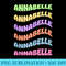 Girl Retro Personalized ANNABELLE Groovy Birthday - PNG Download Transparent Background - Instantly Transform Your Sublimation Projects