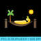 Banana in a Hammock Punny Fruit - High Quality PNG Files - Trendsetting And Modern Collections