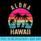 Aloha Hawaii Island Retro Vintage 1980s Throwback - PNG Download Button - Instant Access To Downloadable Files