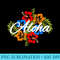 Aloha Islands Hawaii Surf Hibiscus Flower Surfer - Download PNG images - Fashionable and Fearless