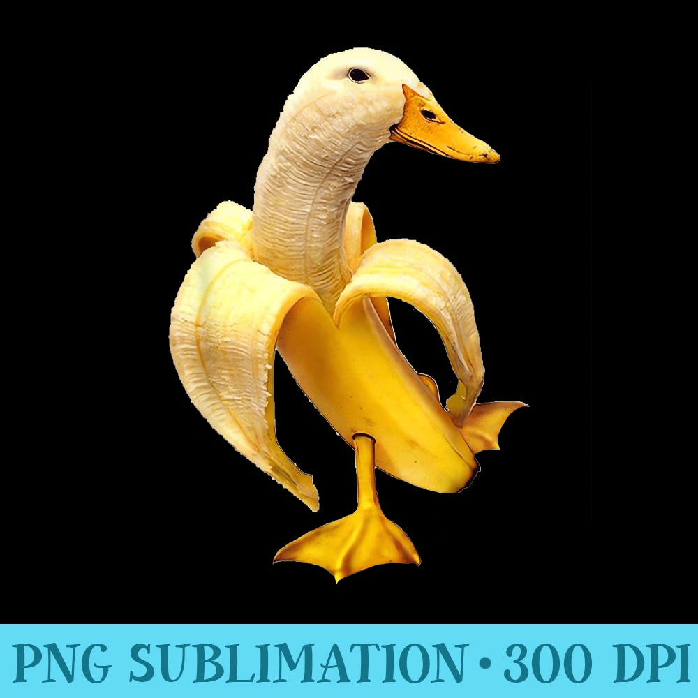 banana duck - PNG Download - Perfect for Sublimation Mastery