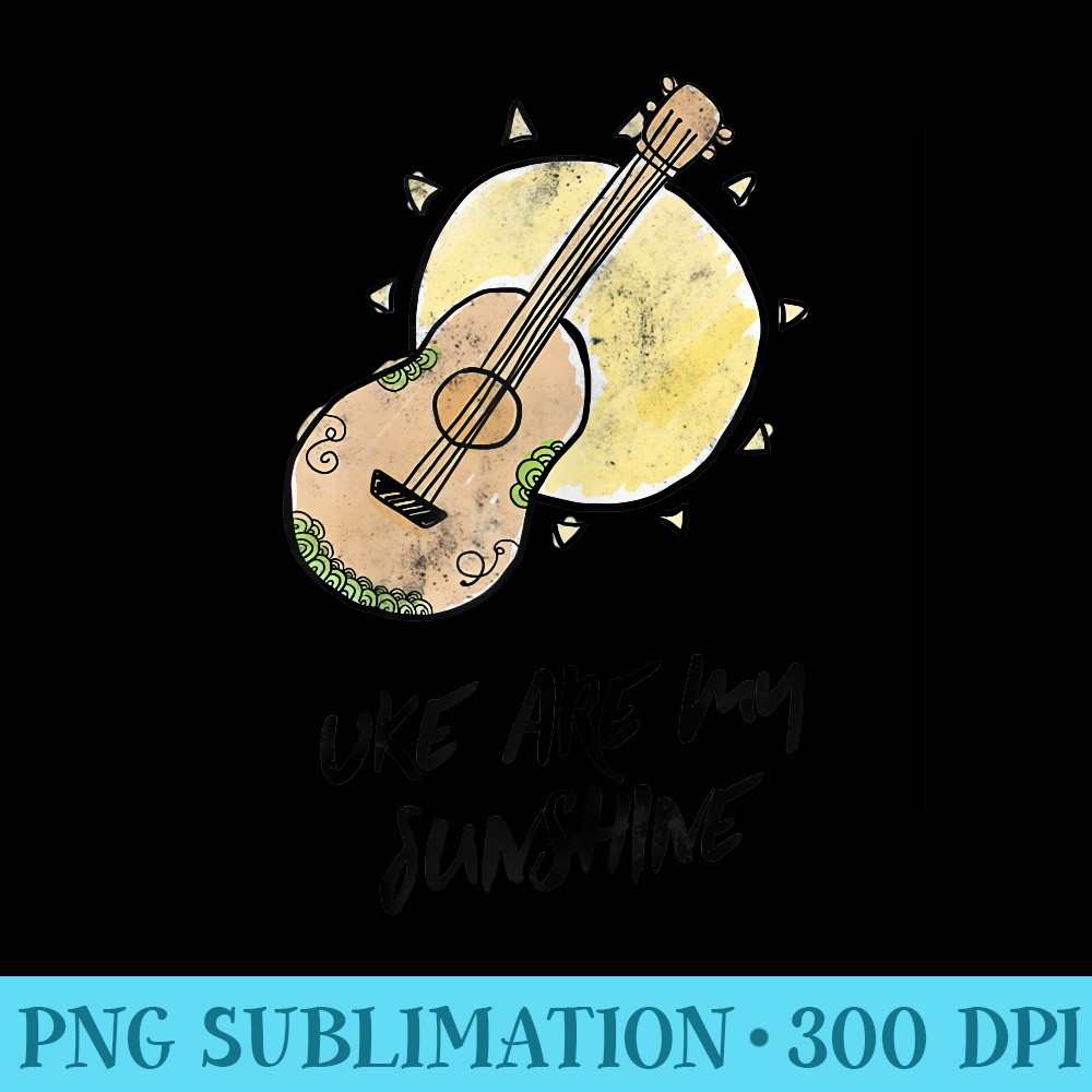 Womens Funny Ukulele Hawaii - Digital PNG Artwork - Unlock Vibrant Sublimation Designs
