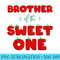 Brother of The Sweet One Strawberry Birthday Berry First 1st - PNG Graphics Download - Vibrant and Eye-Catching Typography