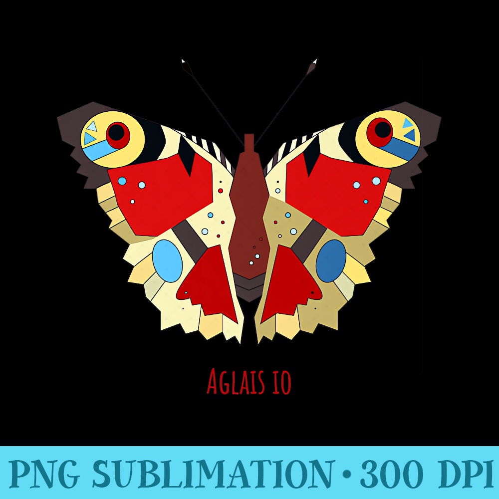 European peacock Aglais io Butterfly Illustration Premium - Transparent PNG File Download - Add a Festive Touch to Every Day