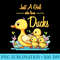 Just A Girl Who Loves Ducks Duck Family - Sublimation clipart PNG - Create with Confidence