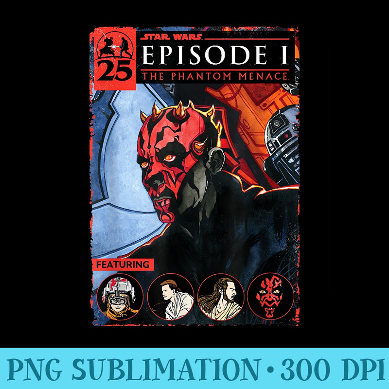Star Wars The Phantom Menace Episode I Darth Maul Ft Poster - PNG Download Clipart - Bring Your Designs to Life