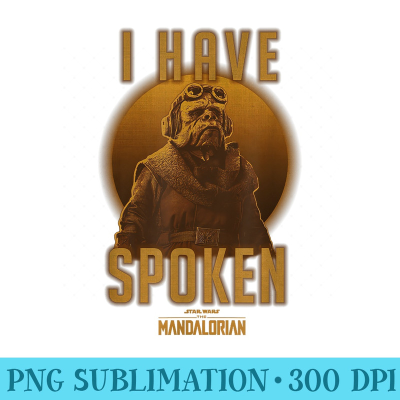 Star Wars The Mandalorian Kuiil I Have Spoken Circle - Free PNG Download - High Resolution And Print-Ready Designs